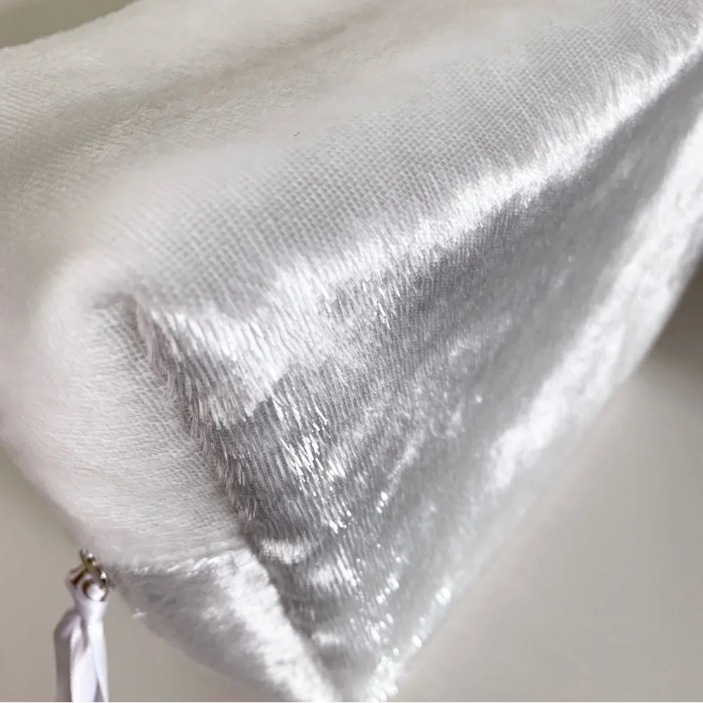 Dior furry zippy pouch